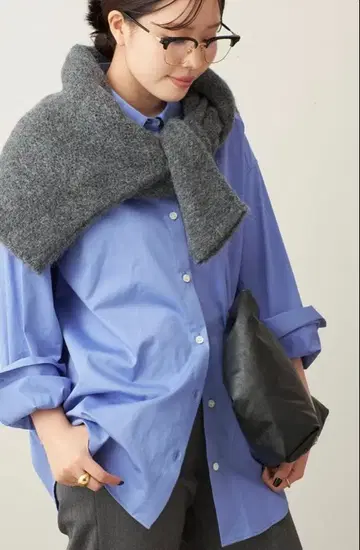 plage!새상품!색스 블루 긴팔 셔츠 M