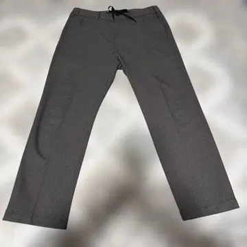 퍼블릭 도쿄 그레이 슬랙스 테이퍼드 드로우 스트링 포함