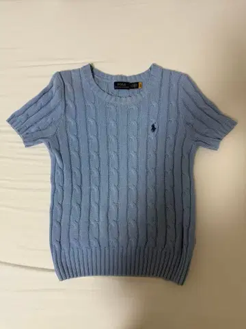 폴로 랄프로렌 반팔 니트 스카이블루