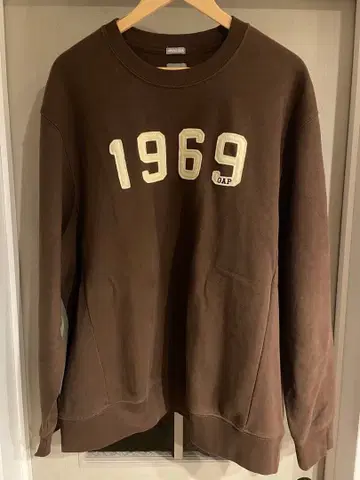GAP 갭 1969 크루넥 맨투맨 RW 타입 XL 브라운 빈티지