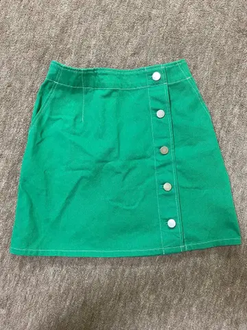 Ray BEAMS 빔즈 그린 미니 스커트 사이즈 0