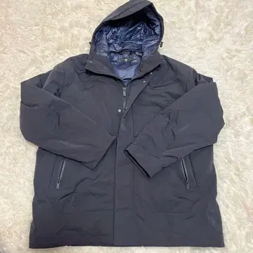 유니클로 +J 질 샌더 하이브리드 다운 오버사이즈 파카 블랙