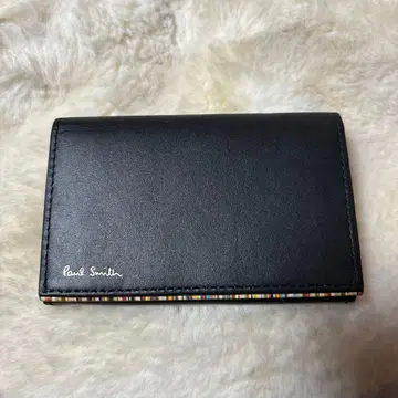 폴스미스 Paul Smith 블랙 가죽 명함지갑
