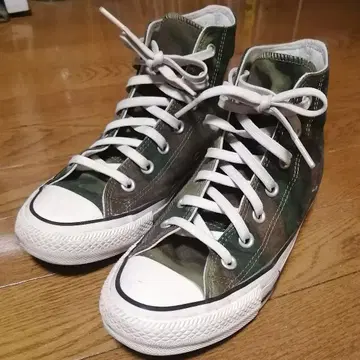 컨버스 척테일러 올스타 카모 패턴 하이컷 스니커즈 24.5cm