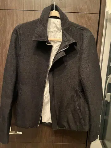 ANSNAM 블랙 자켓 울 나일론 2 일본제