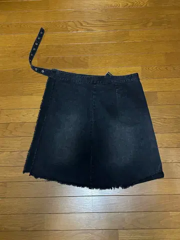 [ GRANCY ] 프린지 디자인 데님 스커트 사이즈/m