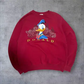 90s 미국제 디즈니 맨투맨 도날드 트레이닝복