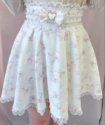 ROJITA 꽃무늬 펄 스커트