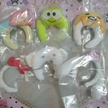 산리오 미니 머리띠 마스코트 키링 시크릿 6개 세트