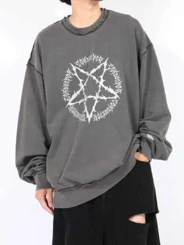 el conductorh 피그먼트 가공 오버 사이즈 맨투맨