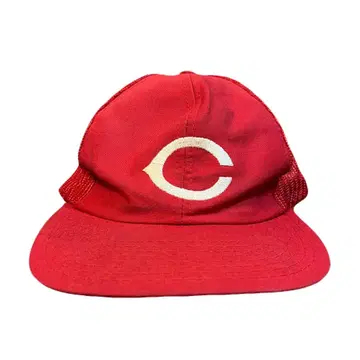 90s MLB 신시내티 레즈 자수 로고 메쉬 캡 빈티지