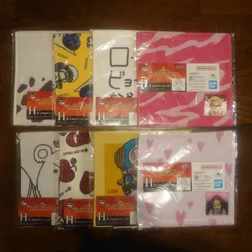 제일복권 원피스 h상 타월 8종 컴플리트 세트