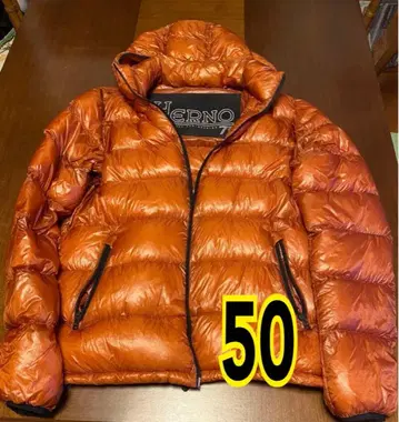Herno 후드 부착 오렌지 다운 자켓