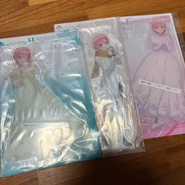 제일복권 5등분의 신부 나카노 이치카 아크릴 스탠드 3종