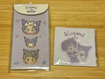 산리오 NCT 텐 x 쿠로미 핀 배지, 키링