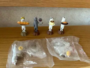 가챠 고양이 라보 고양이 빵집 카페 고양이 가챠가챠 6체 피규어