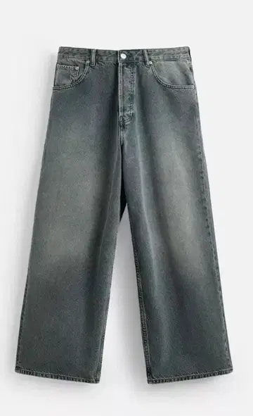 ZARA 슈퍼 배기 핏 데님 팬츠 EU42 JP32