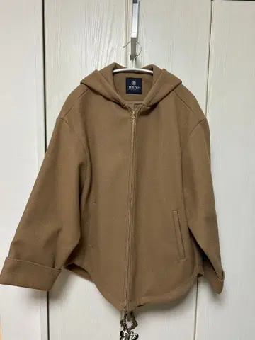 나노 유니버스 플리스 후드 자켓 베이지