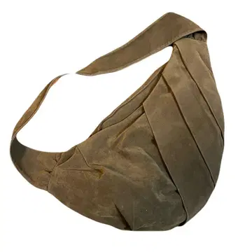 심플 프로젝트 브라운 스웨이드 숄더백 모드 스타일