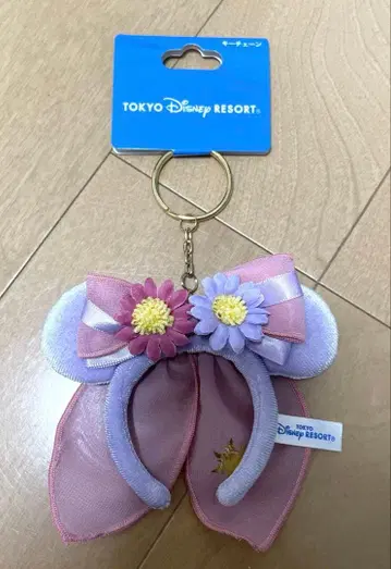 디즈니 판타지 스프링스 라푼젤 머리띠 키체인