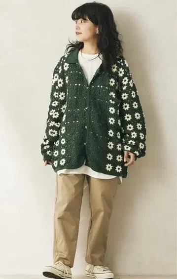 JOURNAL STANDARD relume 크로셰 니트 가디건