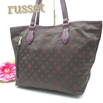 새상품급 russet 토트백 숄더백 나일론 가죽 A4 수납 가능