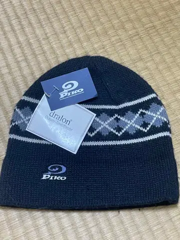 Piko 니트 모자 다이아몬드 패턴