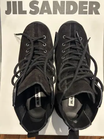 JIL SANDER 질 샌더 사이드 고어 부츠 41 블랙