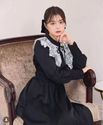 AnMILL 안미르 2024AW 레이스 칼라 원피스