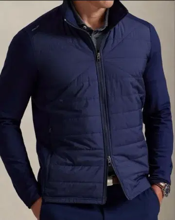 랄프 로렌 RLX 하이브리드 모크넥 자켓 S 네이비 겉옷