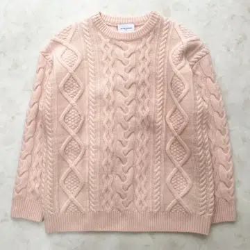 [ 새상품급 ] UNITED ARROWS 아란 케이블 니트 크루넥