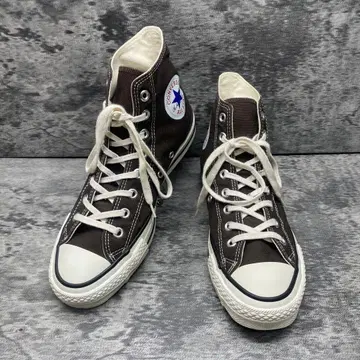 일본제 컨버스 올스타 하이컷 스니커즈 브라운 US7 1/2