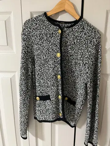 Mila owen 금장 버튼 트위드 자켓