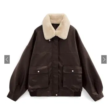 GRL 그레일 퍼 티펫 가죽 블루종[fo1988]