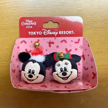 새상품 TDL 디즈니 크리스마스 2024 반지 미키 미니 2개 세트
