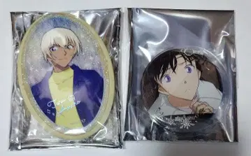 명탐정 코난 중국 Gift 타원형 캔뱃지 아무로/후루야