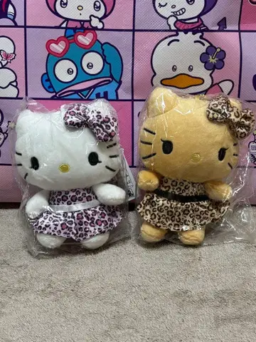 미개봉 키티 WEGO 레오파드 무늬 갸루 키티 애스콧 키링