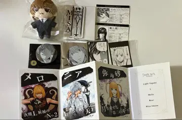 데스노트전 야가미 라이토 키라 미사마루 아크릴 스탠드 봉제 인형 캔뱃지