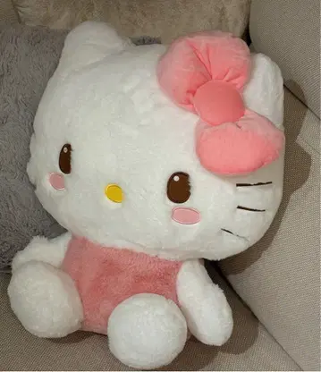 헬로키티 봉제 인형 빅 사쿠라 핑크