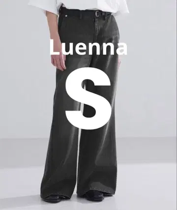 [ 완판템 ] LUENNA 세미 플레어 데님 팬츠 블랙 S