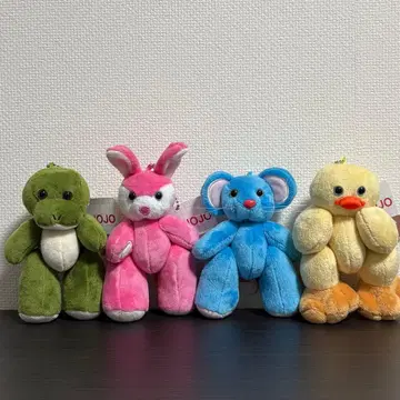 TeddyJOJO 마스코트 봉제 인형 4종 세트