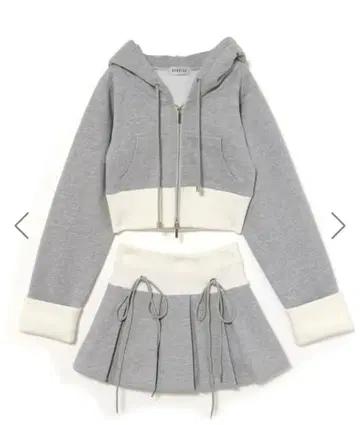 BUBBLES 바이컬러 맨투맨 셋업