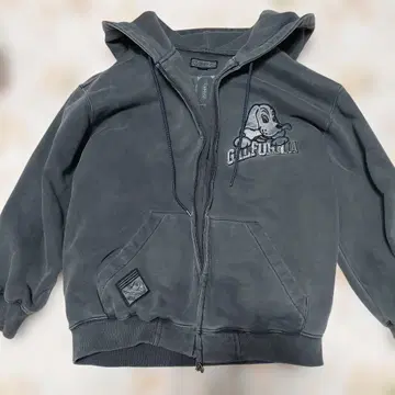 GALFY 그레이 지퍼 후드티