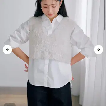 cohina 코히나 페더 V넥 니트 베스트