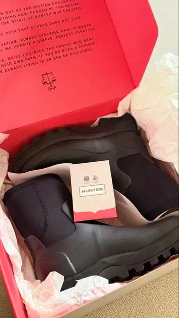 새상품급 HUNTER BOOT 24cm