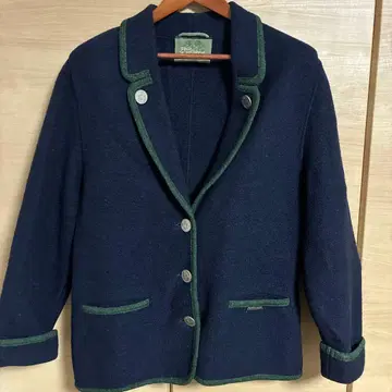 SIGISCHEIBER 울 테일러드 자켓 네이비/그린