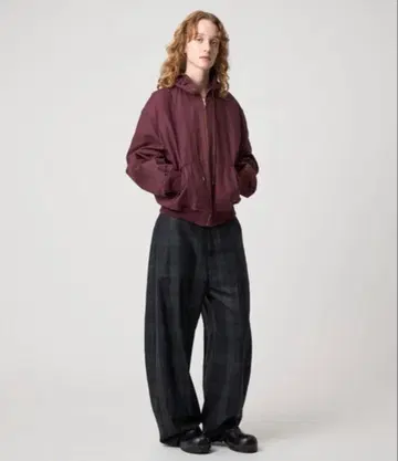 슬랙스 팬츠 [ 6(ROKU) ] 타탄 체크 커브 팬츠 택 포함 새상품