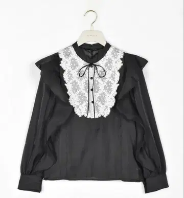 anmille 요크 레이스 프릴 블라우스