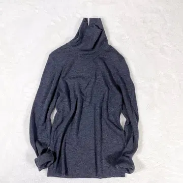 새상품급 아나이 터틀넥 울 실크 니트 스웨터 그레이 M