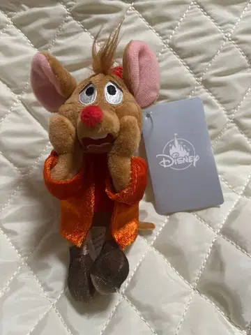 신데렐라 잭 봉제 인형 키체인 고양이의 날 쥐 디즈니 스토어